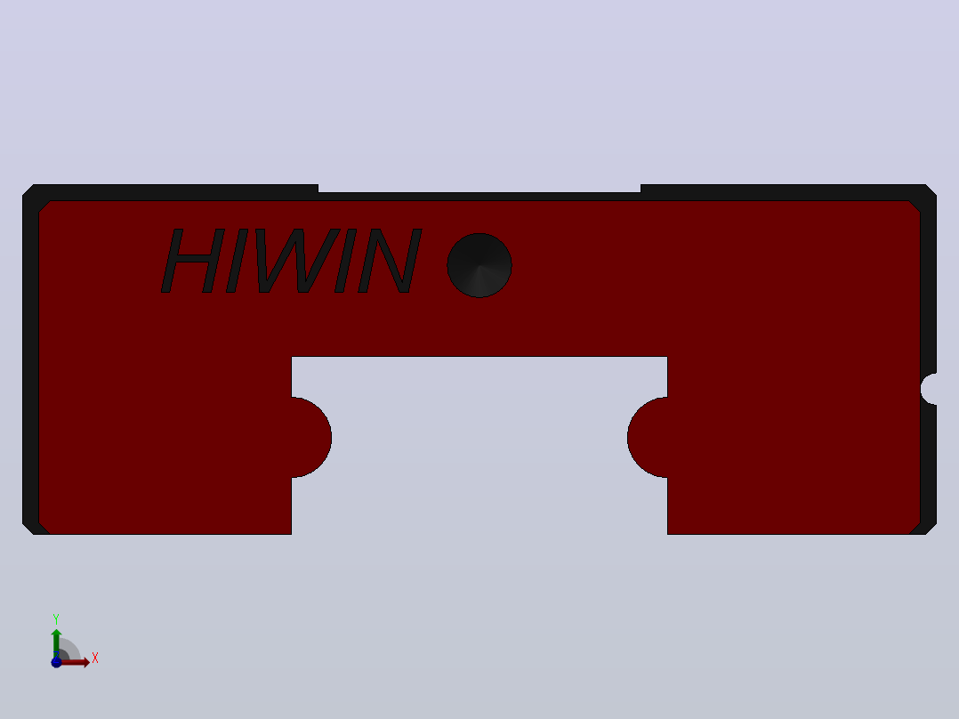 滑块MGN7H（HIWIN）前视图