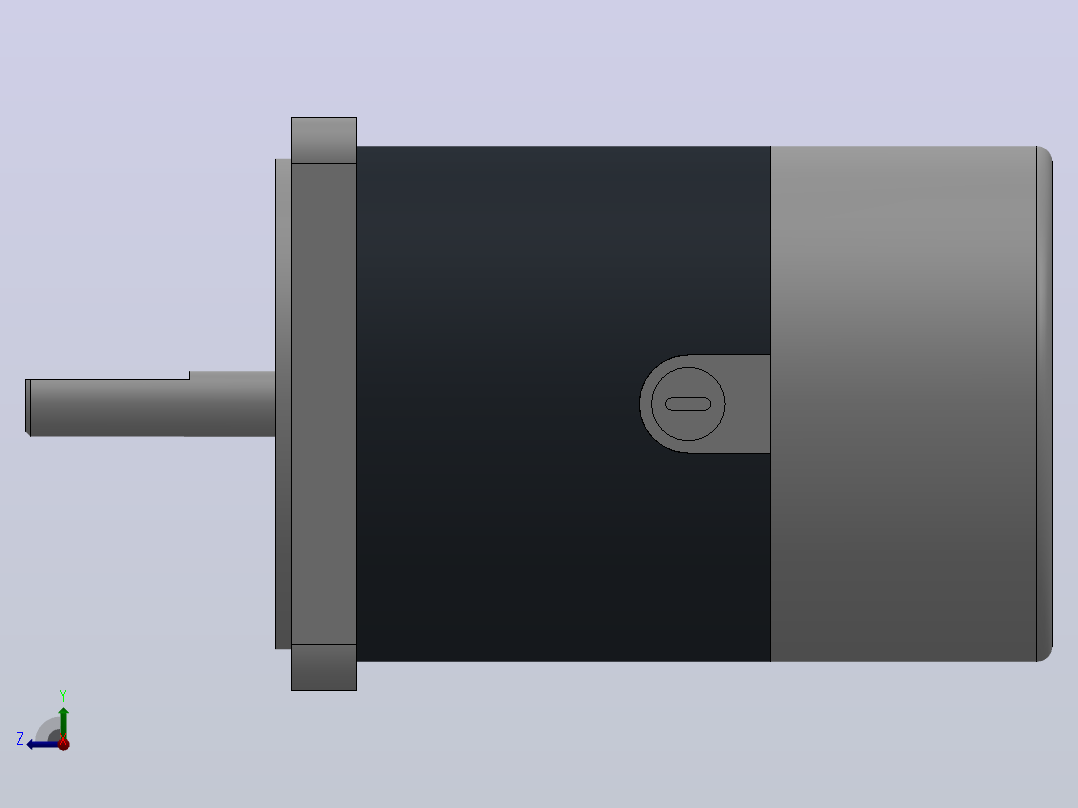 70DC(20W╱36W)微型直流基本型电机[70DC30GV24R16]右视图