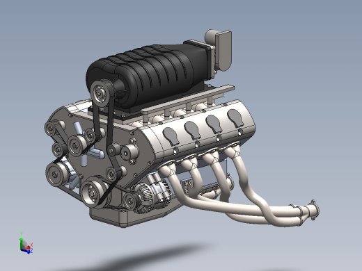 通用增压 DOHC V8 发动机