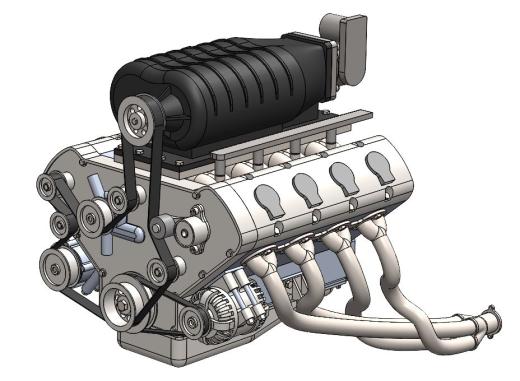 通用增压 DOHC V8 发动机缩略图