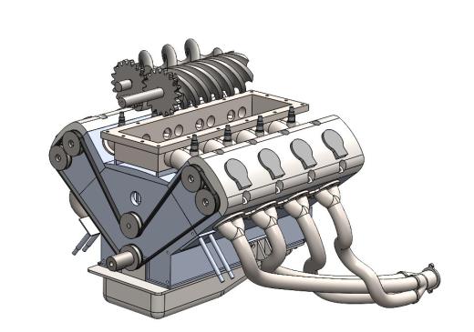 通用增压 DOHC V8 发动机缩略图