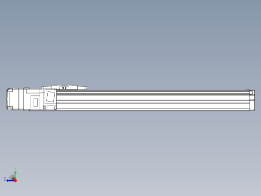 滚珠丝杠直线轴内置导轨TPA-GCR-40-1210C-L300-ML-M10-N3右视缩略图