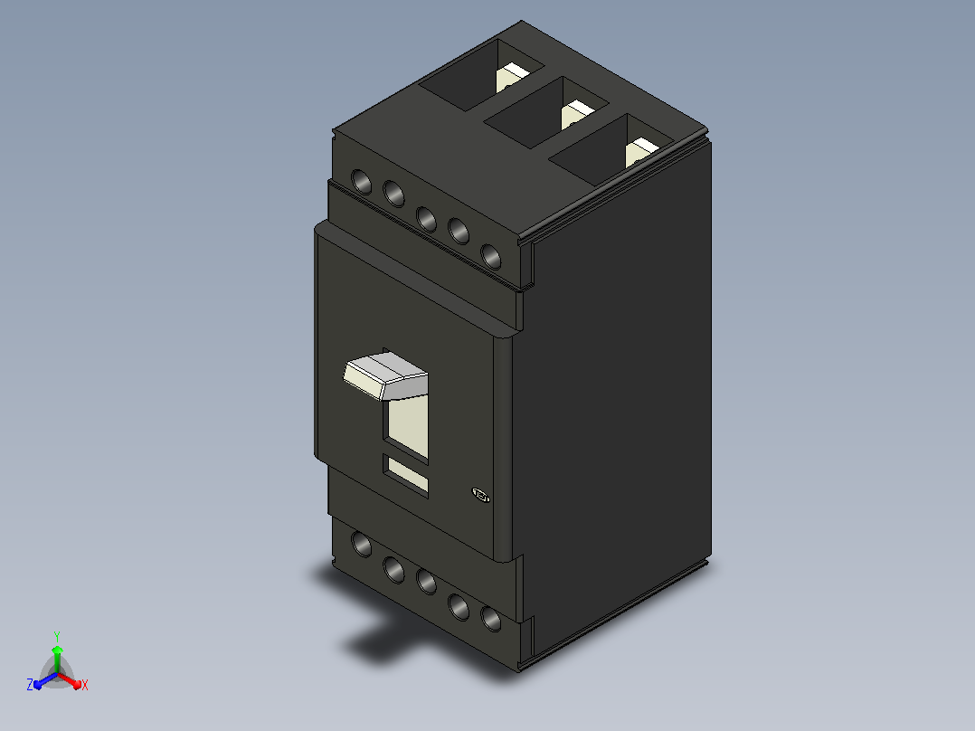 ABB MCCB Tmax SACE T4 3p断路器主视图