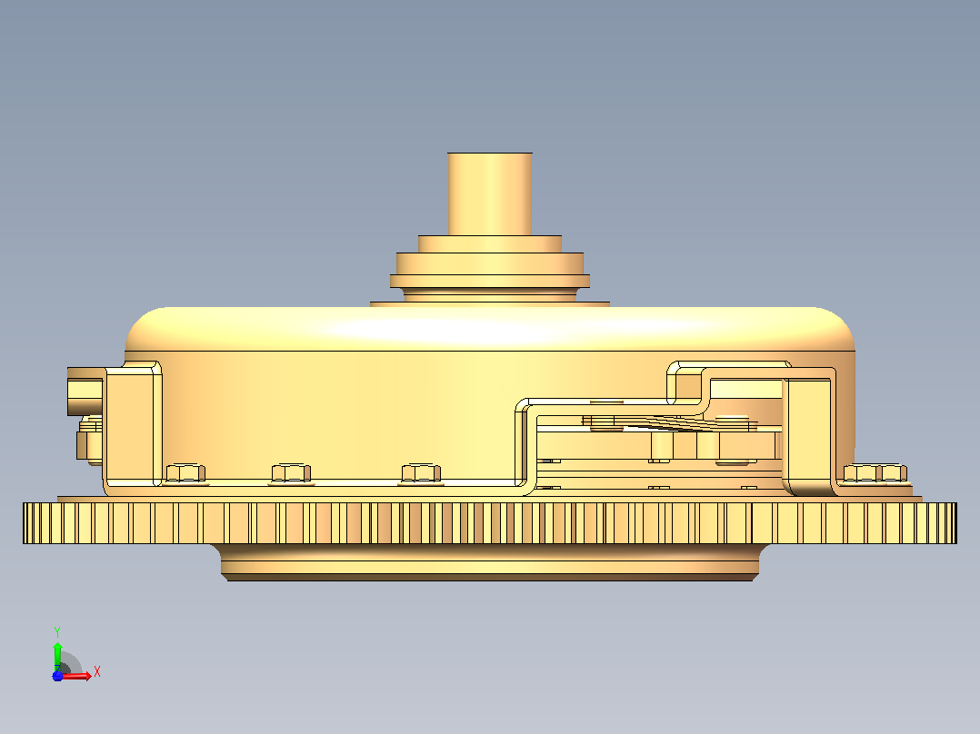 小型客车离合器设计  sw+CAD+说明书前视图