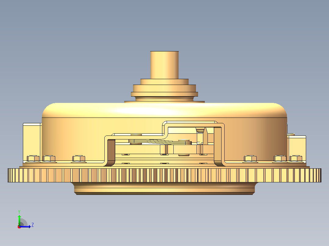 小型客车离合器设计  sw+CAD+说明书左视图