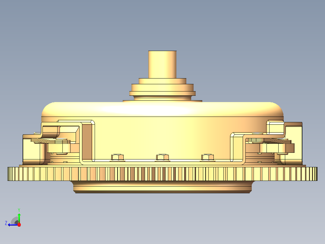 小型客车离合器设计  sw+CAD+说明书右视图