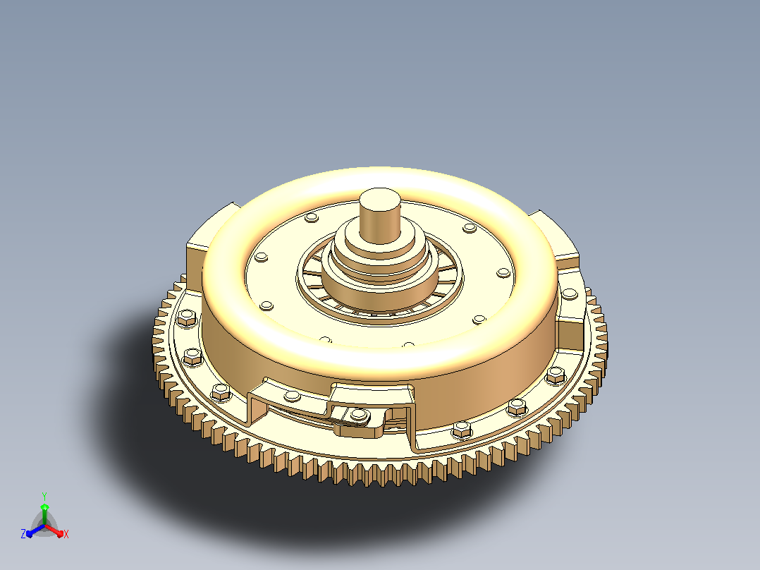 小型客车离合器设计  sw+CAD+说明书正等轴测图