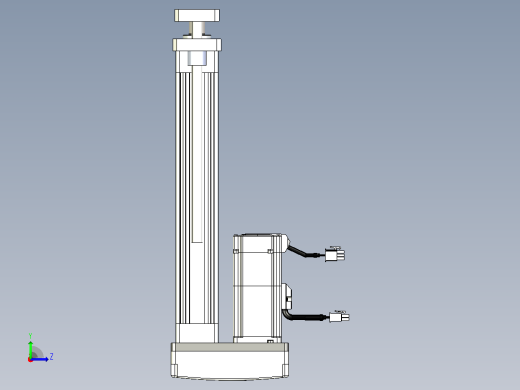 轻载电动缸TPA-ESR40-1210C-L200-MR-QDX-W-P40-C3左视缩略图