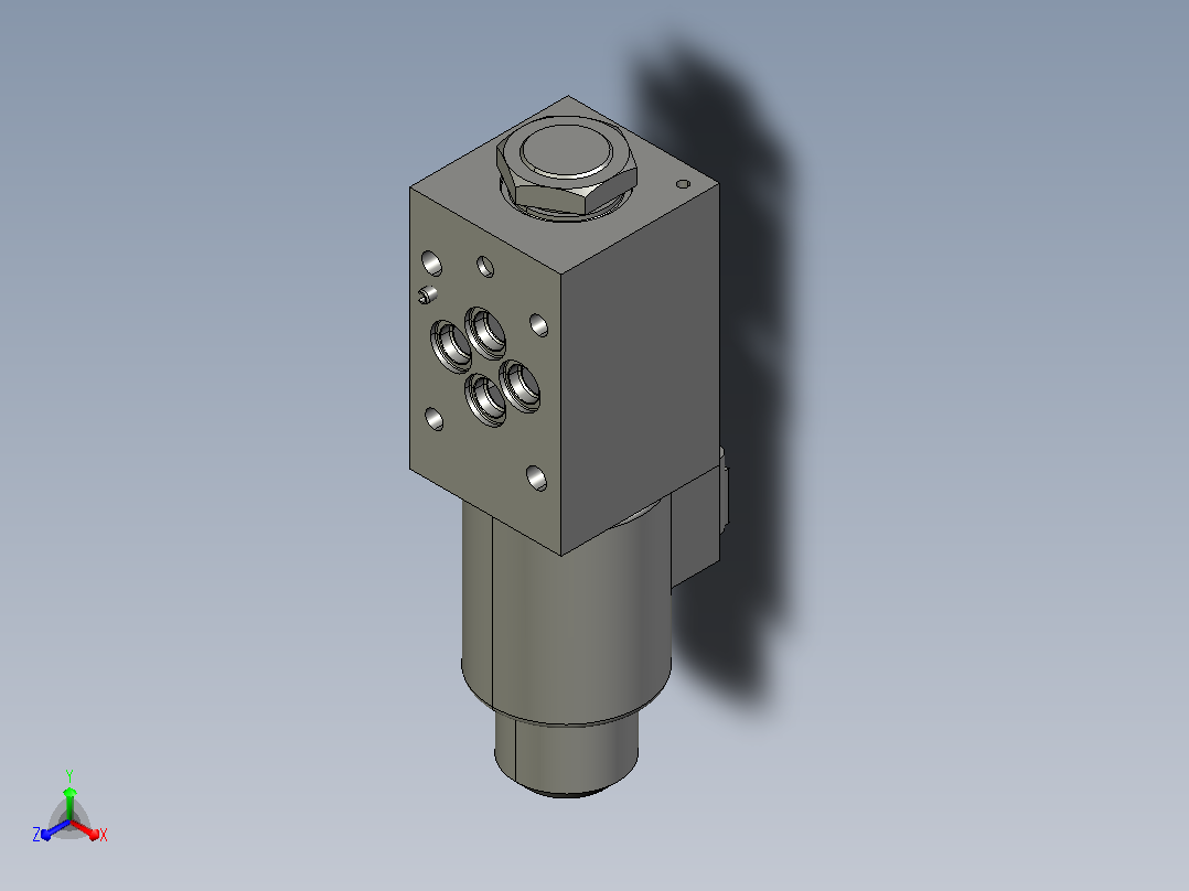 伊顿液压元件DG4V-3M-A-KUP5D-60-ROCK正等轴测图