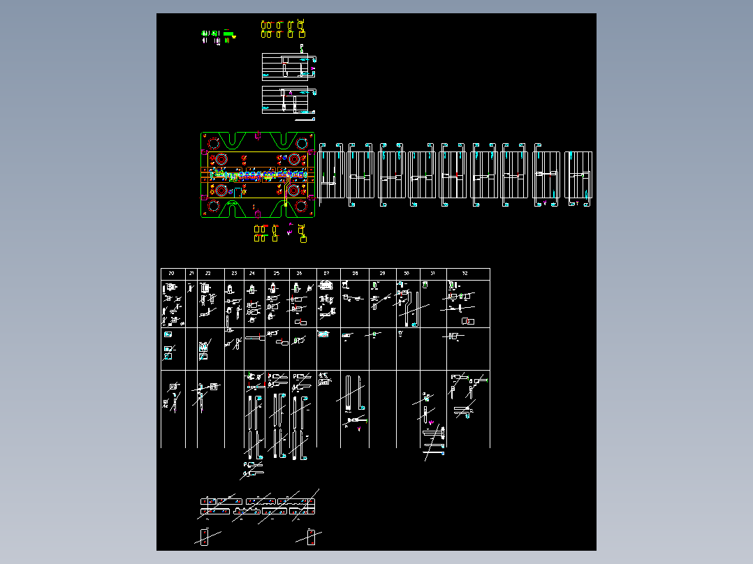 电子产品模具结构一套