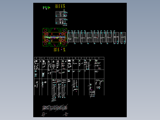 电子产品模具结构一套