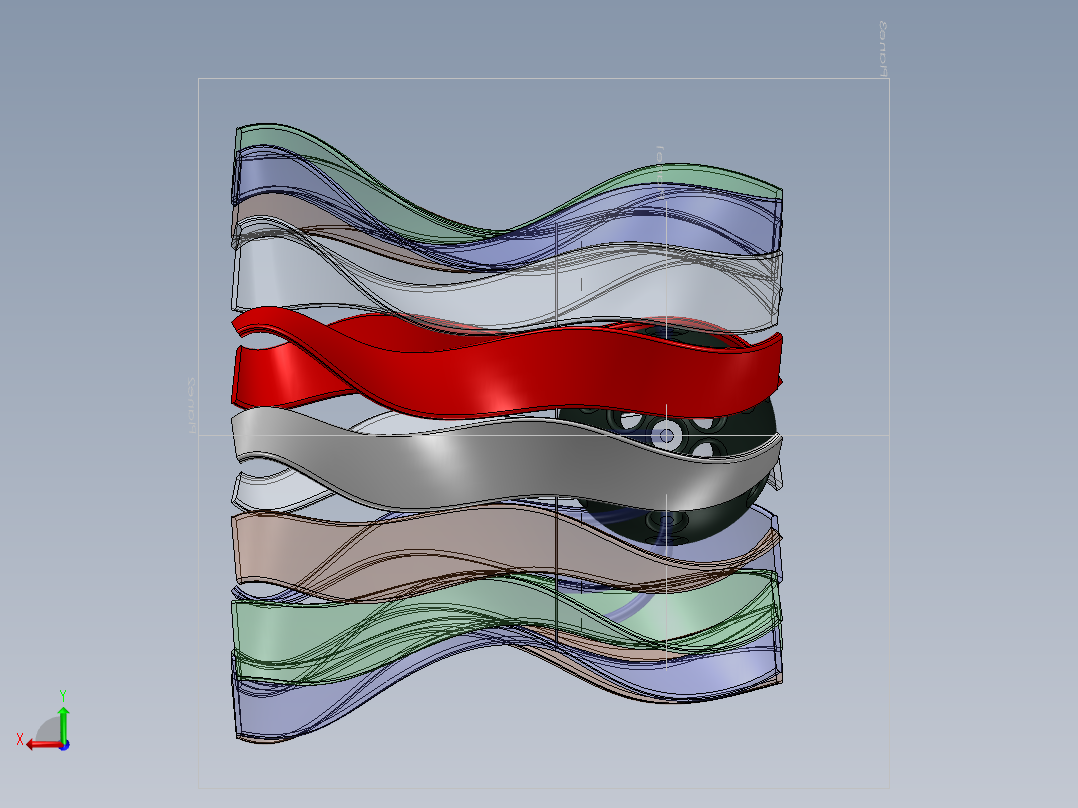 发光二极管的灯模型后视图
