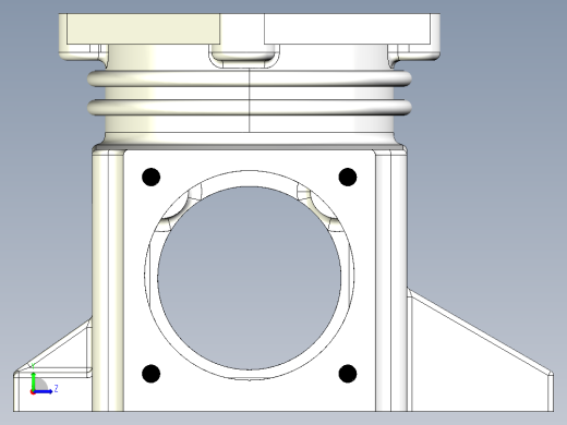气泵泵体原件左视缩略图