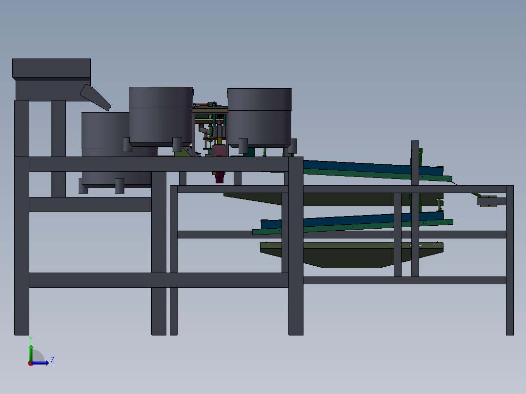 滚动部件组装机左视图