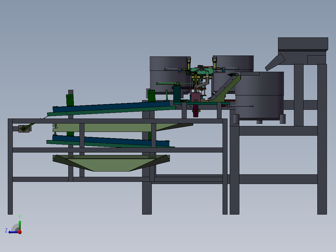 滚动部件组装机右视图