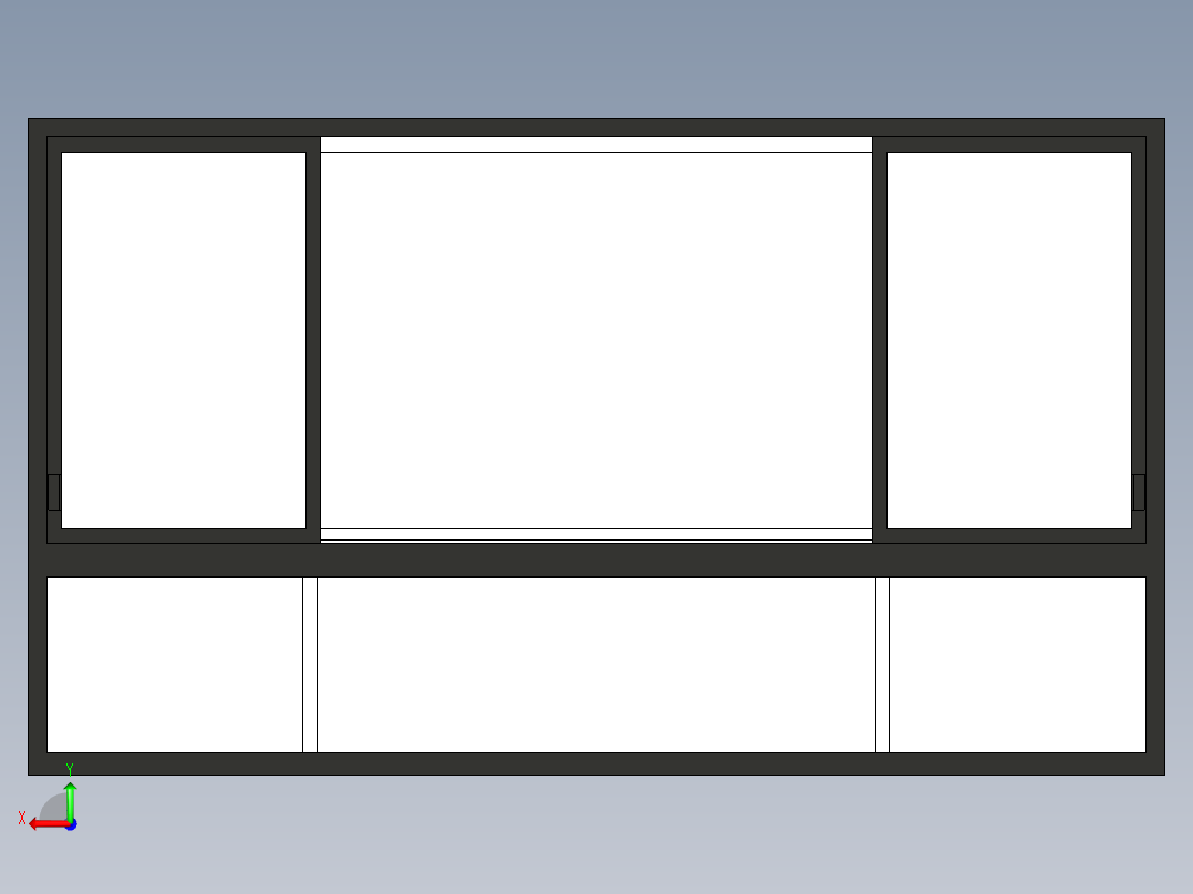 房子窗户系列后视图