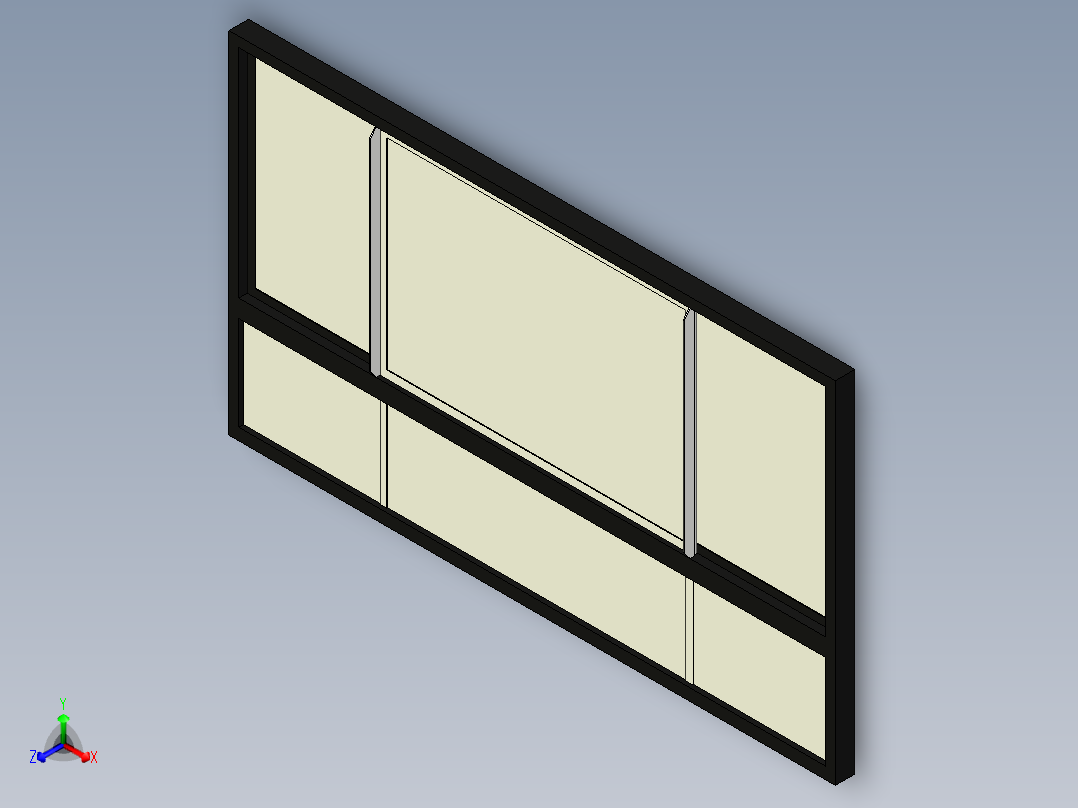 房子窗户系列正等轴测图