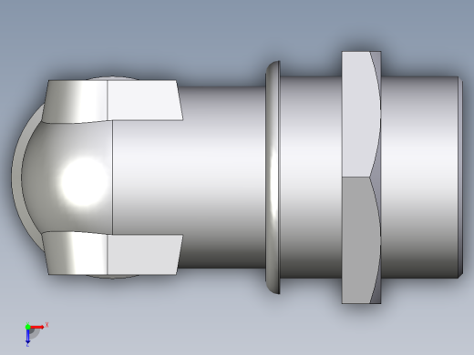 卡套式工业通用硬管接头EO_Bulkhead_elbow_WSV42LOMD71俯视缩略图