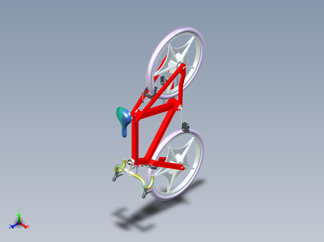 99---男生自行车模型sw2019三维图纸模型设计图纸