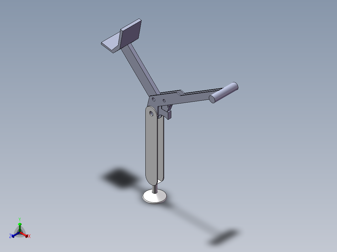 起落架正等轴测图