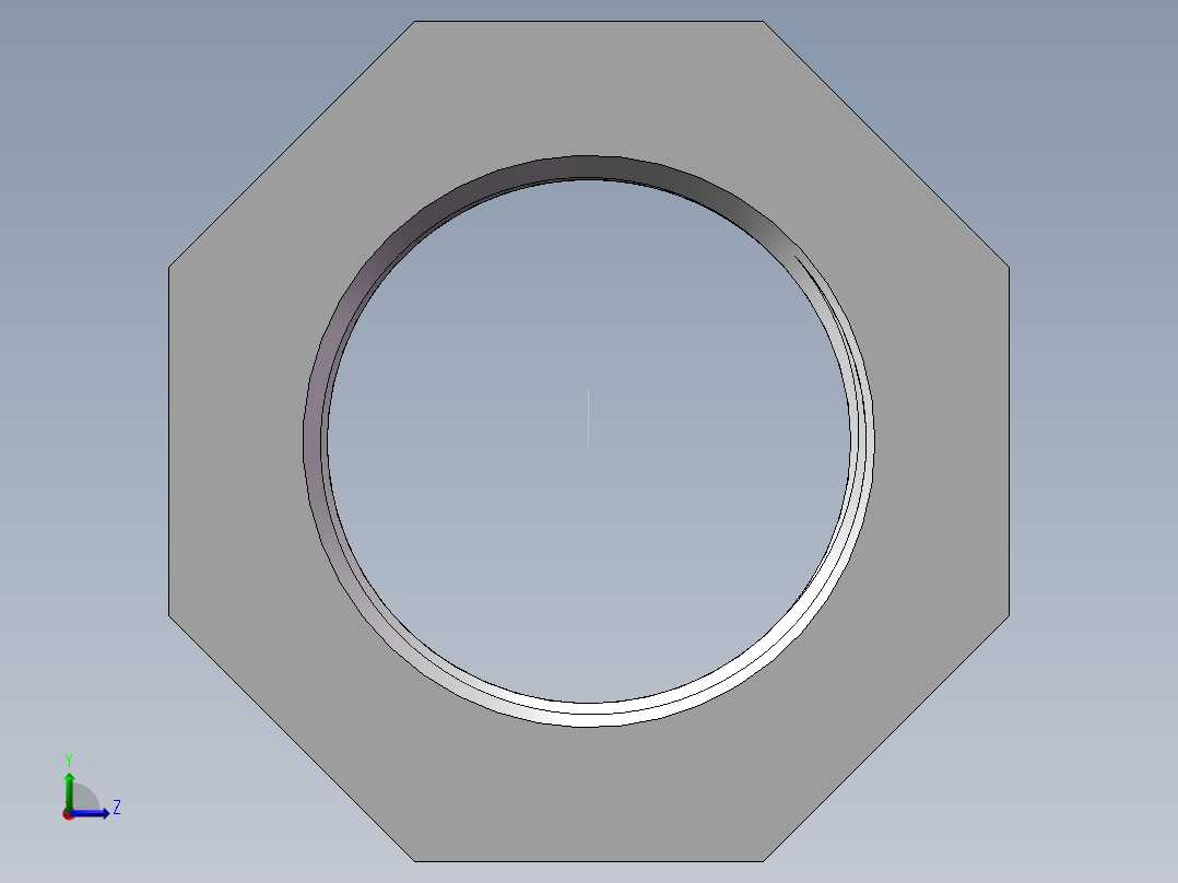 转接头-内外丝异径 DN50-DN32左视图