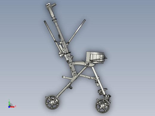 Branded Baby strollers婴儿推车结构3D图纸 STP格式前视缩略图