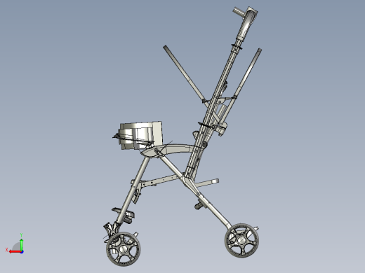 Branded Baby strollers婴儿推车结构3D图纸 STP格式后视缩略图