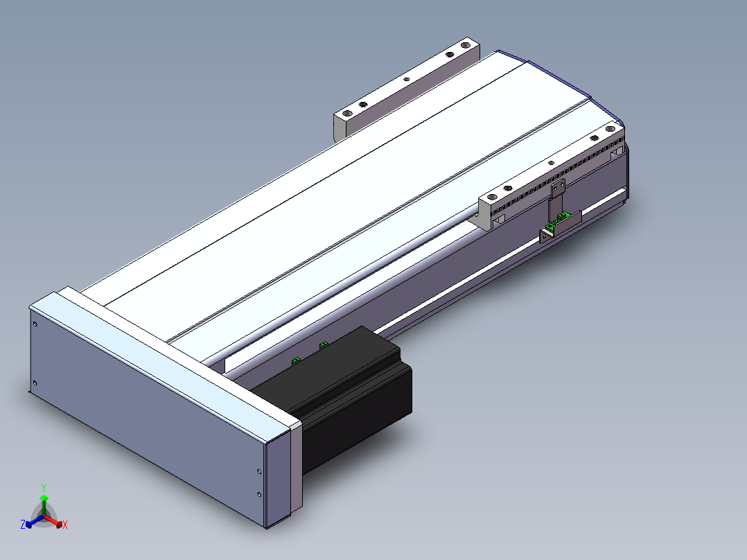 电动滑台模组SDM175左折模型正等轴测图