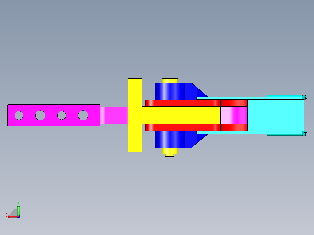 德克斯TUNKERS气缸数模T5 05 BS后视图