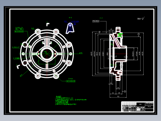 单级单吸离心泵设计CAD+说明书251332=200