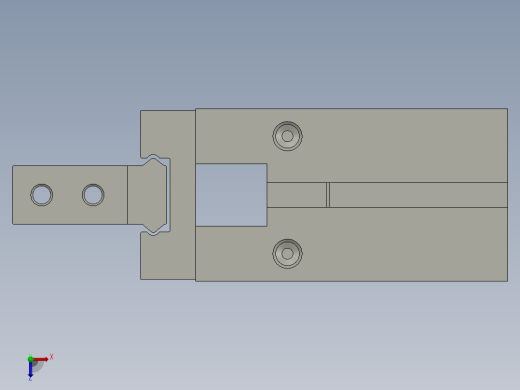夹紧气缸HFZ16俯视缩略图