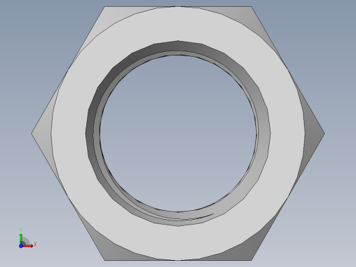 DIN 934 螺母-M76 Nut.SLDPRT前视缩略图