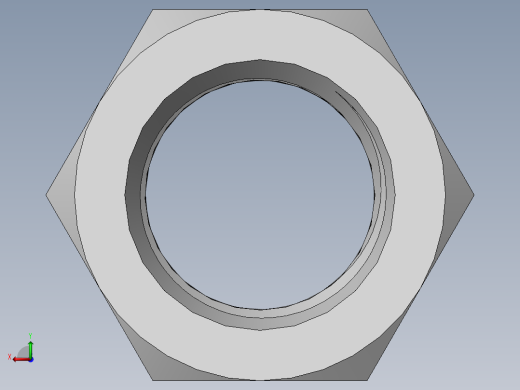 DIN 934 螺母-M76 Nut.SLDPRT后视缩略图