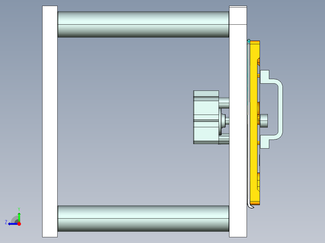 UX301-A-笔记本CNC工装夹具三维模型CNC8-7-27右视图