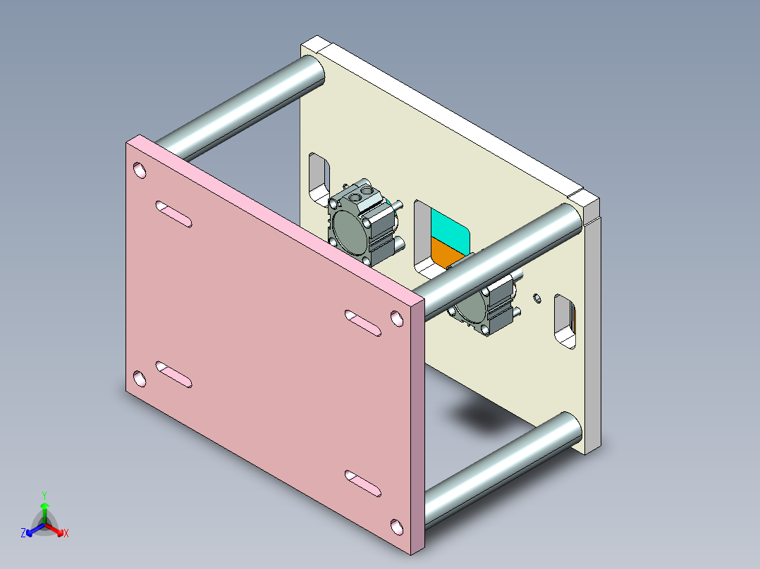 UX301-A-笔记本CNC工装夹具三维模型CNC8-7-27正等轴测图