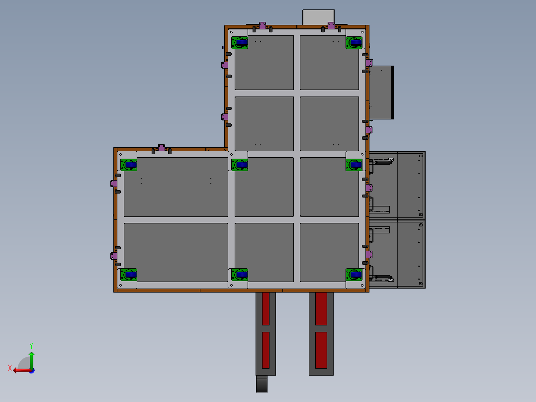 显示屏铝箔片平面度检测sw20可编辑后视图