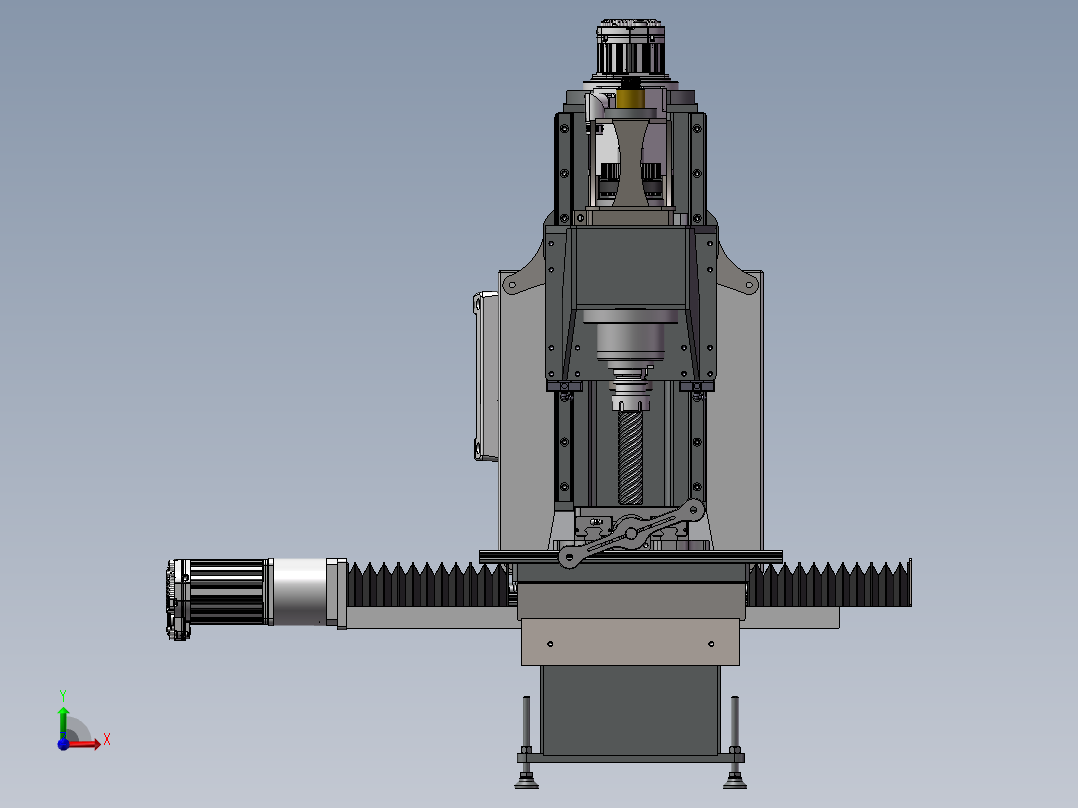 铣床、CNC数控铣床前视图