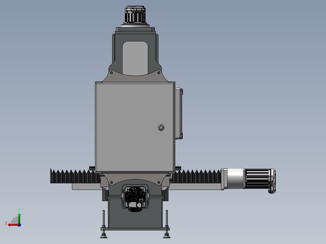 铣床、CNC数控铣床后视图