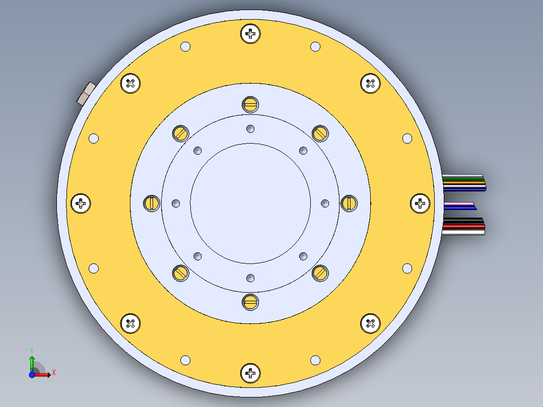 摆线减速器、摆线针轮减速器、减速器(28)前视图