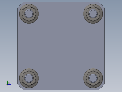横拉杆气缸（单作用）80x20x88 mm (1)左视缩略图