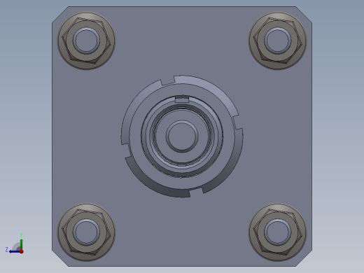 横拉杆气缸（单作用）80x20x88 mm (1)右视缩略图