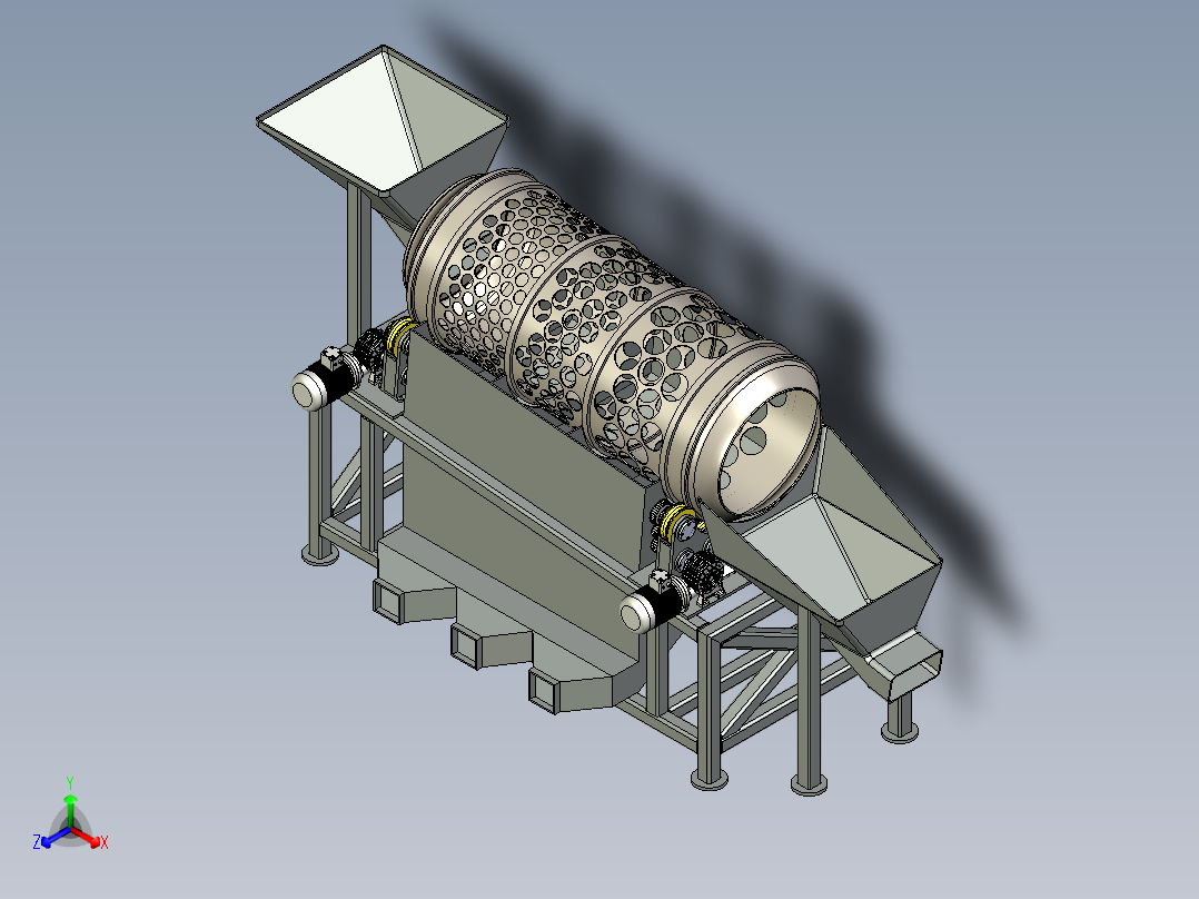 马铃薯分拣机sw20正等轴测图