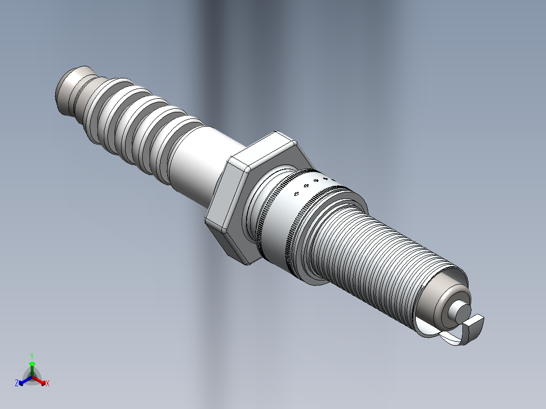 火花塞(5)正等轴测图