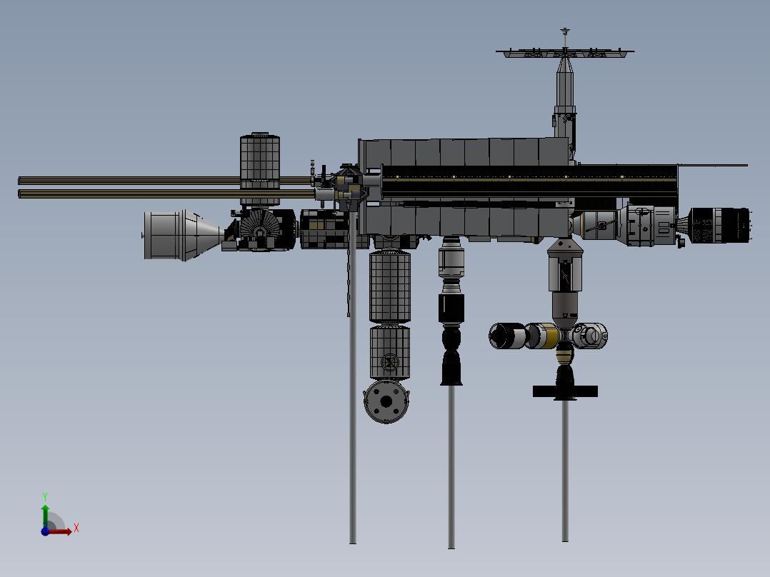 卫星、空间站(19)前视图
