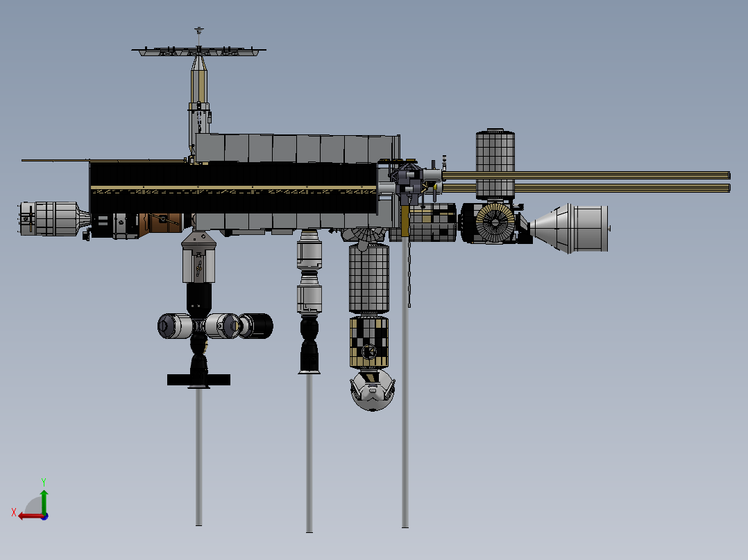 卫星、空间站(19)后视图