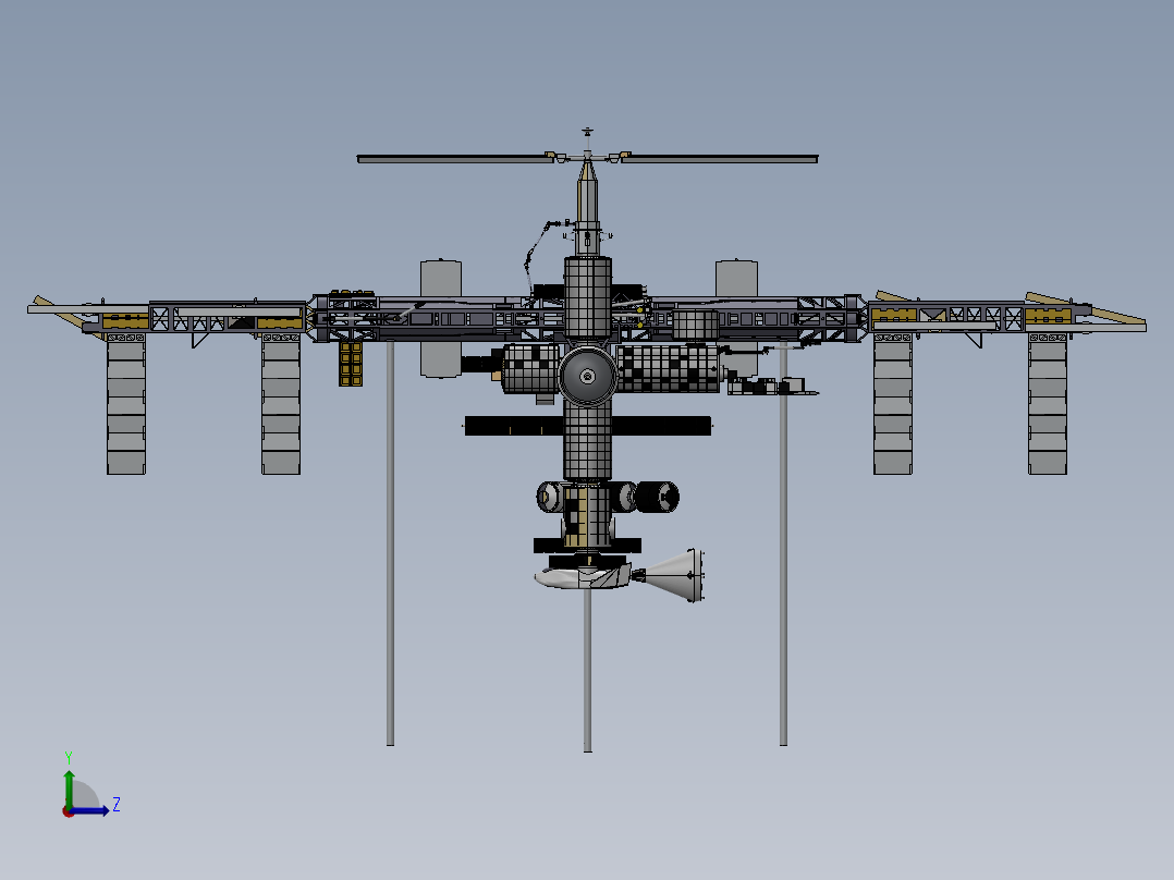 卫星、空间站(19)左视图