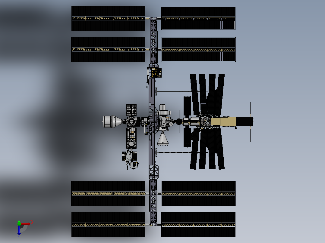 卫星、空间站(19)俯视图
