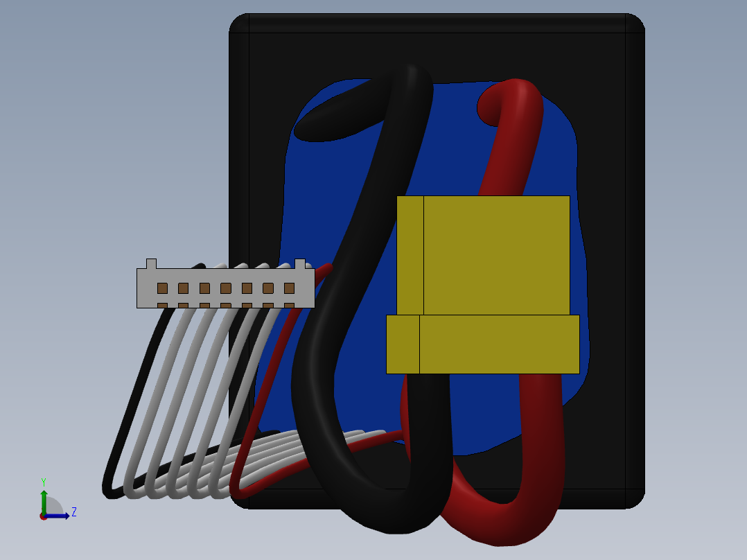 电池仓、电池(67)左视图