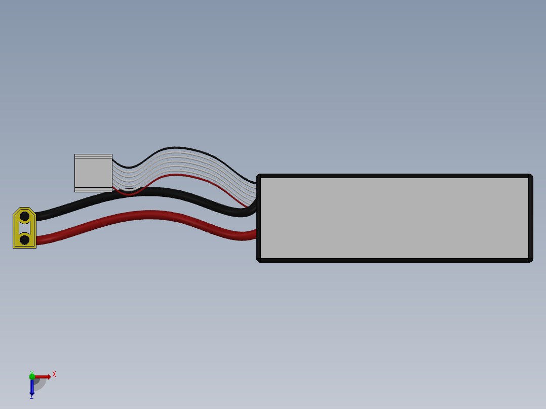 电池仓、电池(67)俯视图