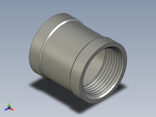 螺纹管管箍-等径有边 DN25